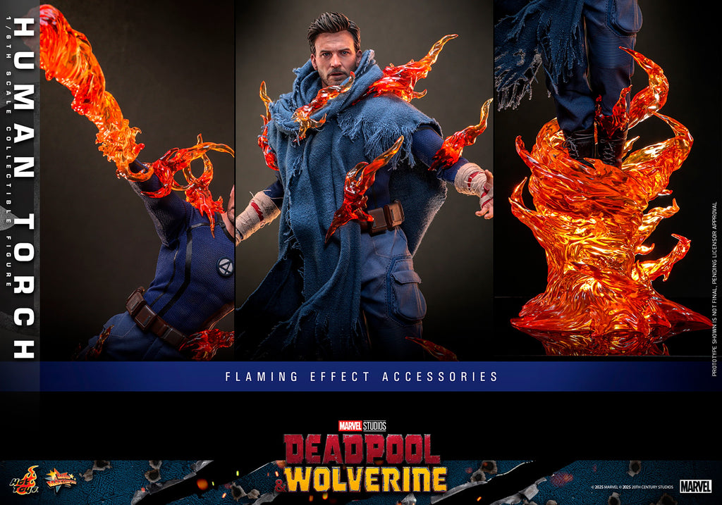 Human Torch Marvel Sixth Scale Figure