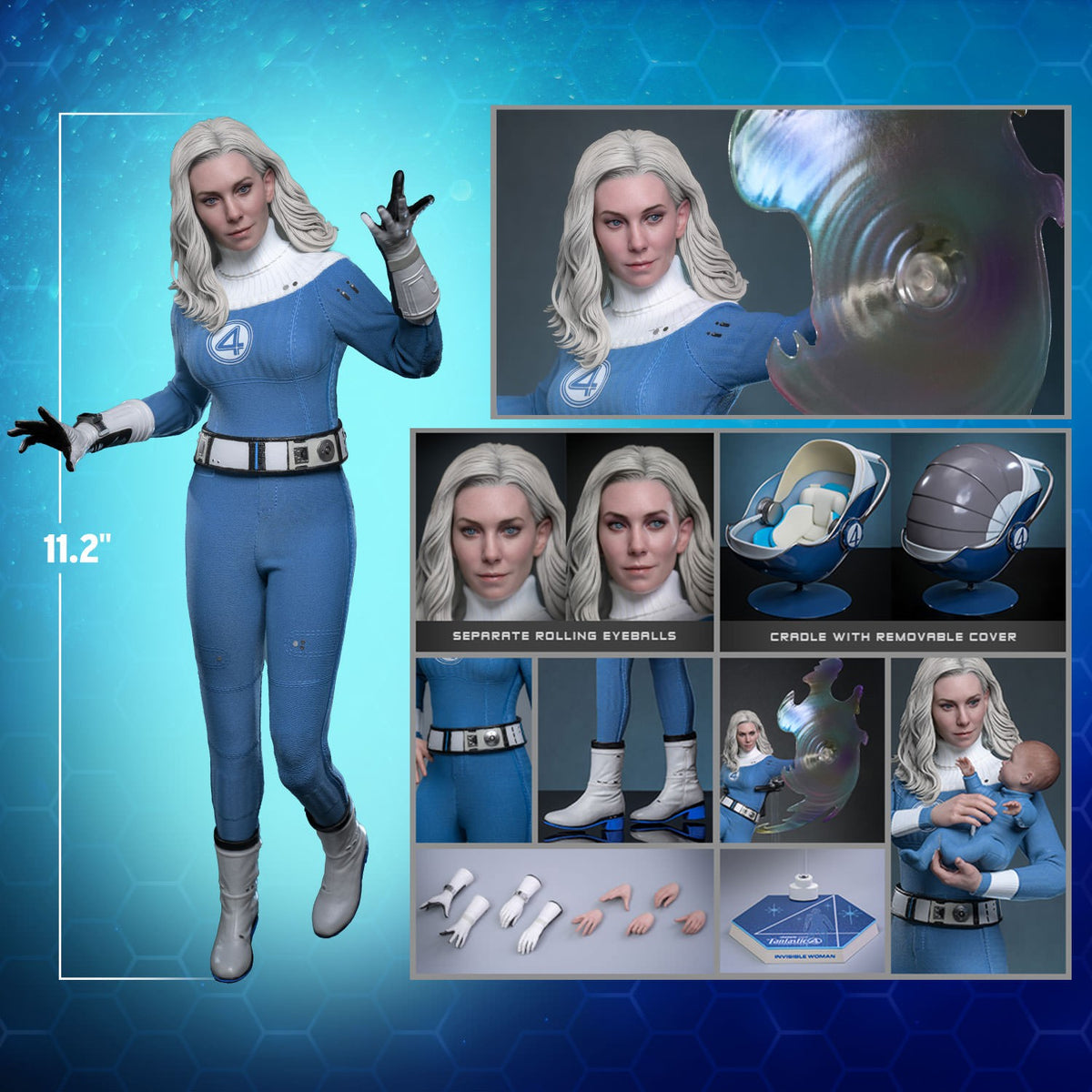 Invisible Woman Marvel Sixth Scale Figure