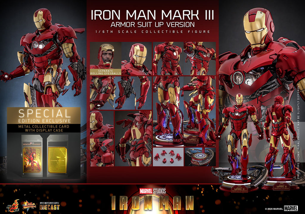 Iron Man Mark III (Armor Suit Up Version) Marvel Sixth Scale Figure