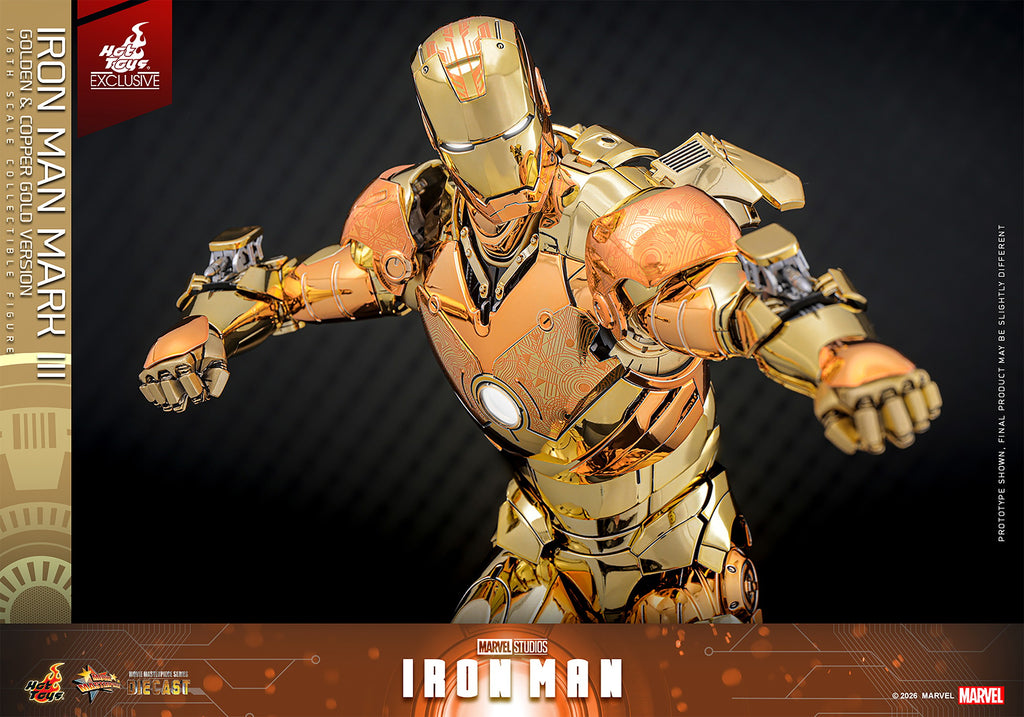 Iron Man Mark III (Golden & Copper Gold Version) Marvel Sixth Scale Figure