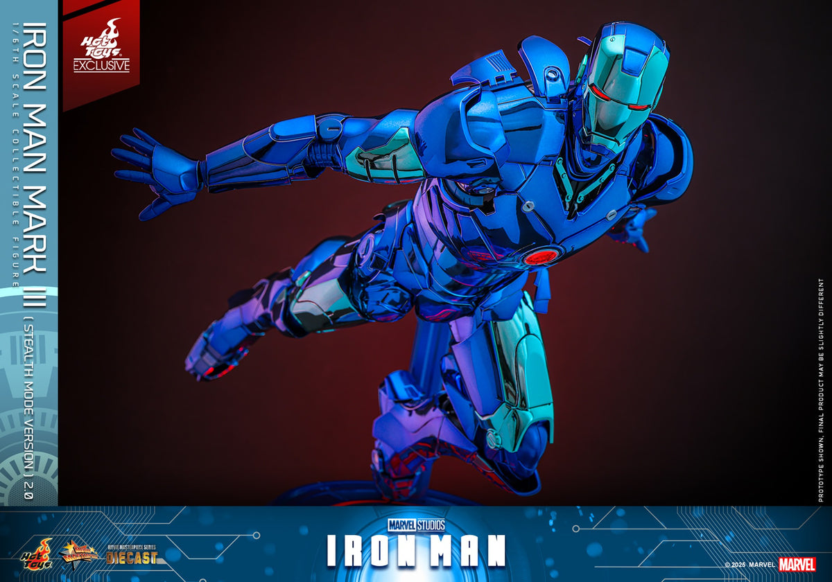 Iron Man Mark III (Stealth Mode Version) 2.0 Marvel Sixth Scale Figure