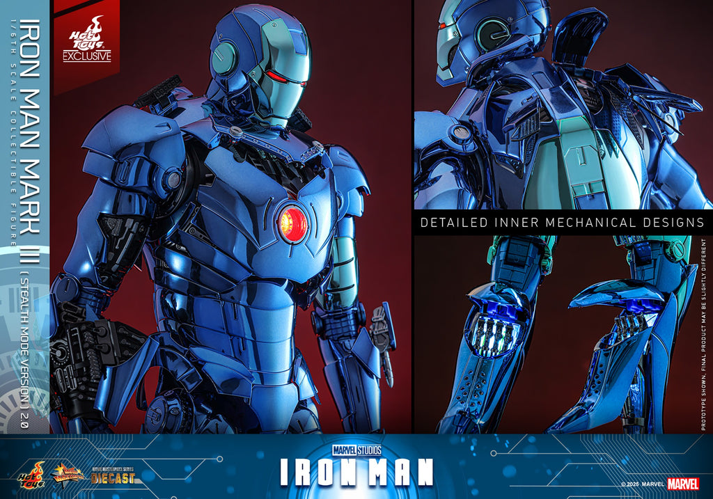 Iron Man Mark III (Stealth Mode Version) 2.0 Marvel Sixth Scale Figure