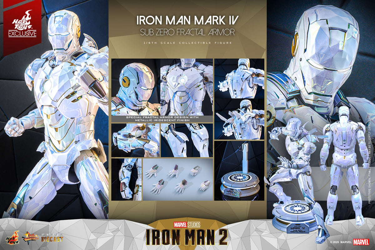 Iron Man Mark IV (Sub-Zero Fractal Armor) Marvel Sixth Scale Figure
