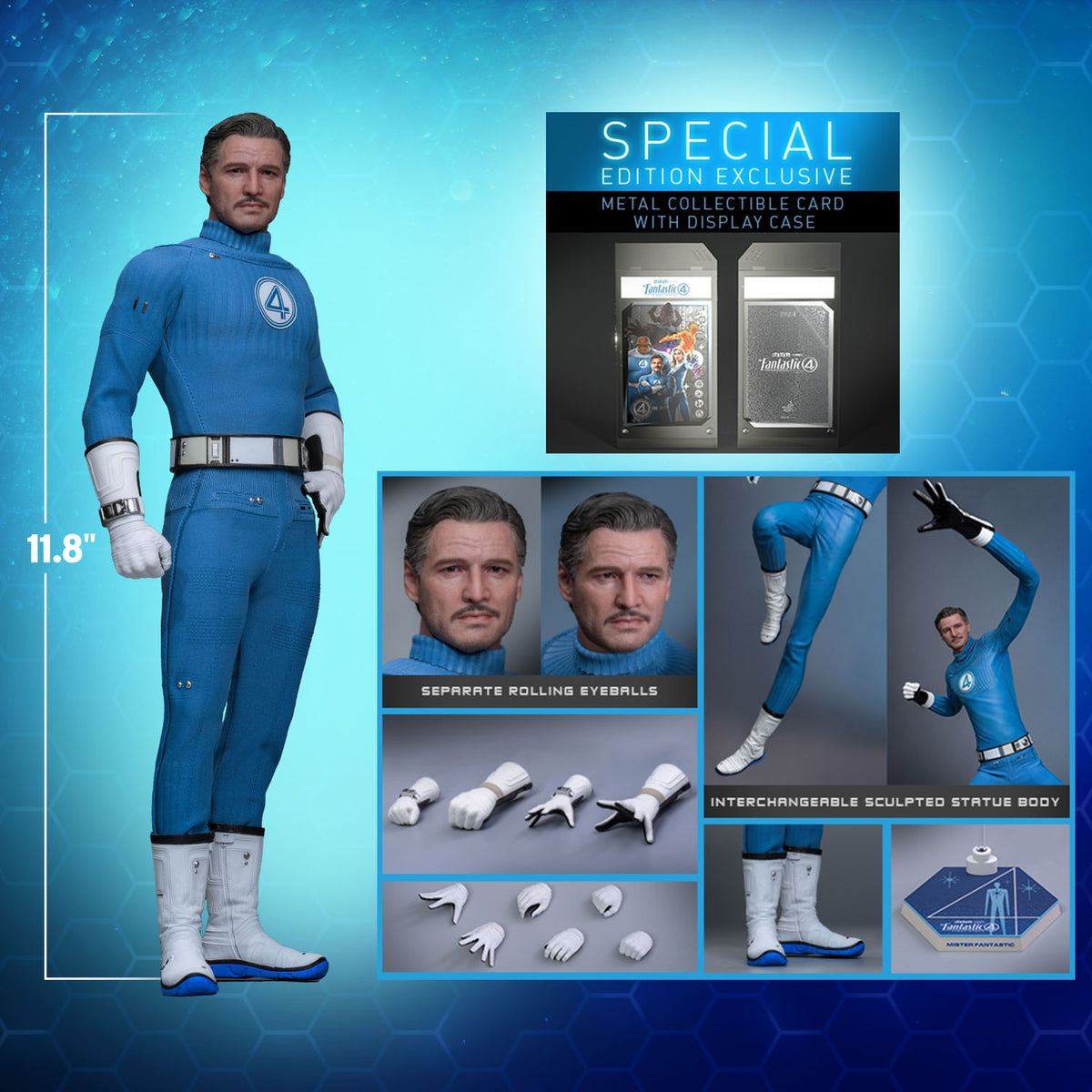 Mister Fantastic Marvel Sixth Scale Figure