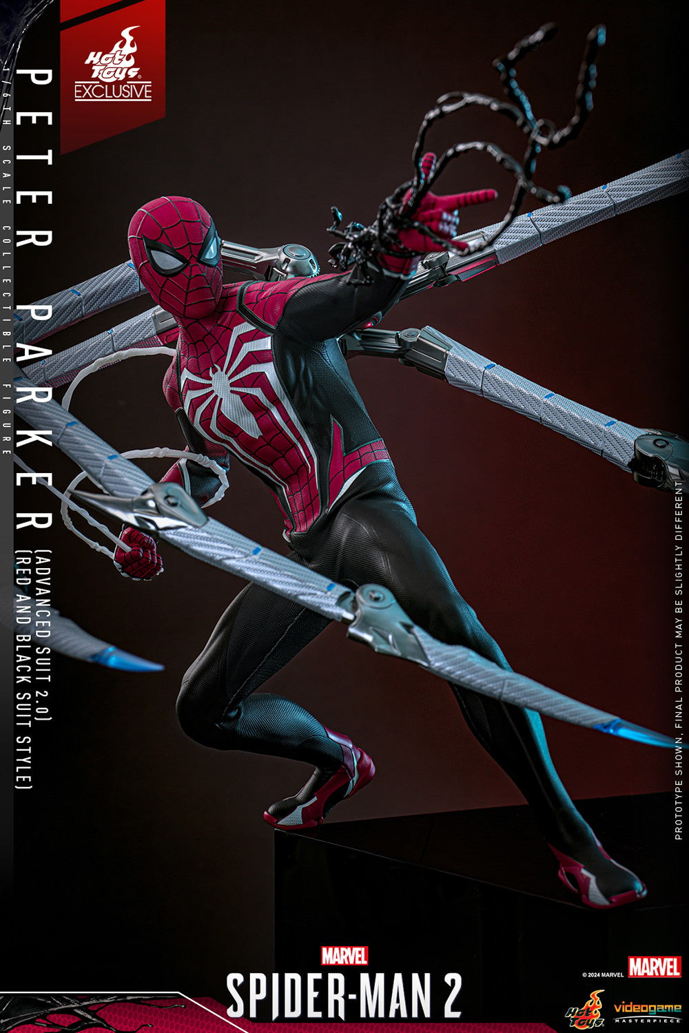 Peter Parker (Advanced Suit 2.0) (Red and Black Suit Style) Marvel Sixth Scale Figure