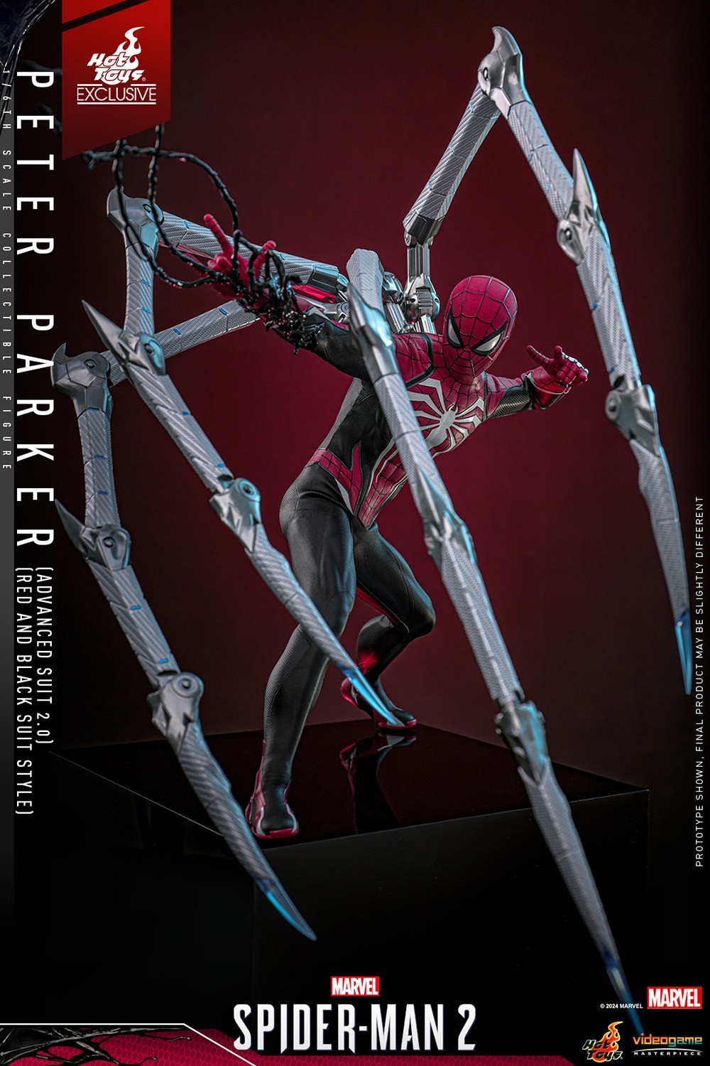 Peter Parker (Advanced Suit 2.0) (Red and Black Suit Style) Marvel Sixth Scale Figure