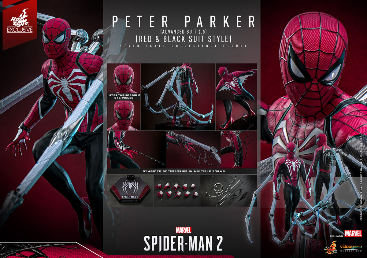 Peter Parker (Advanced Suit 2.0) (Red and Black Suit Style) Marvel Sixth Scale Figure