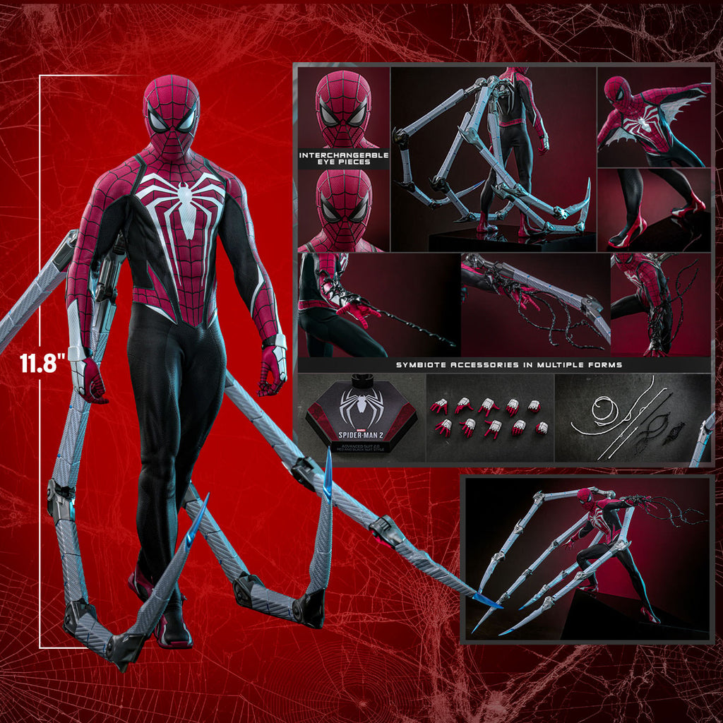 Peter Parker (Advanced Suit 2.0) (Red and Black Suit Style) Marvel Sixth Scale Figure