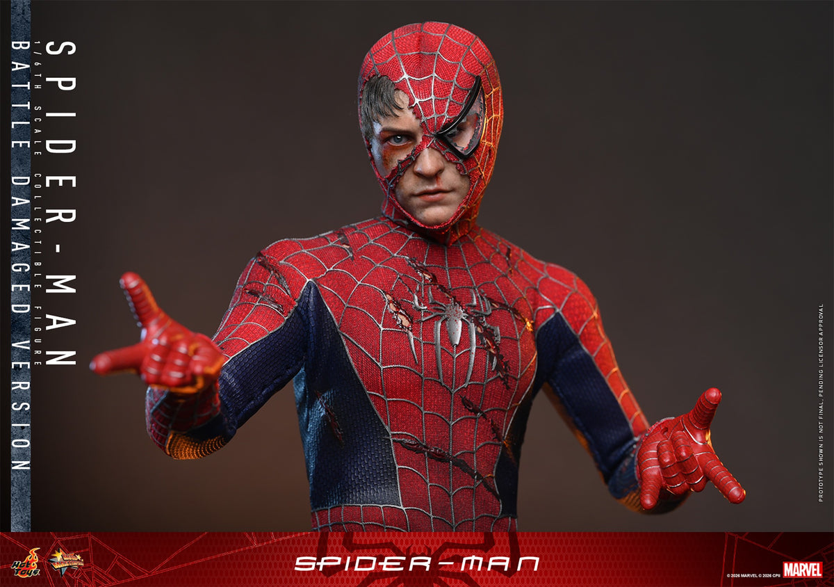 Spider-Man (Battle Damaged Version) Marvel Sixth Scale Figure