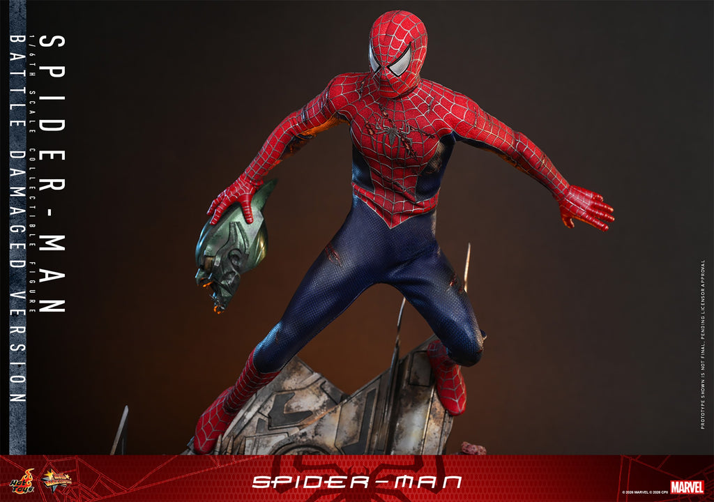 Spider-Man (Battle Damaged Version) Marvel Sixth Scale Figure