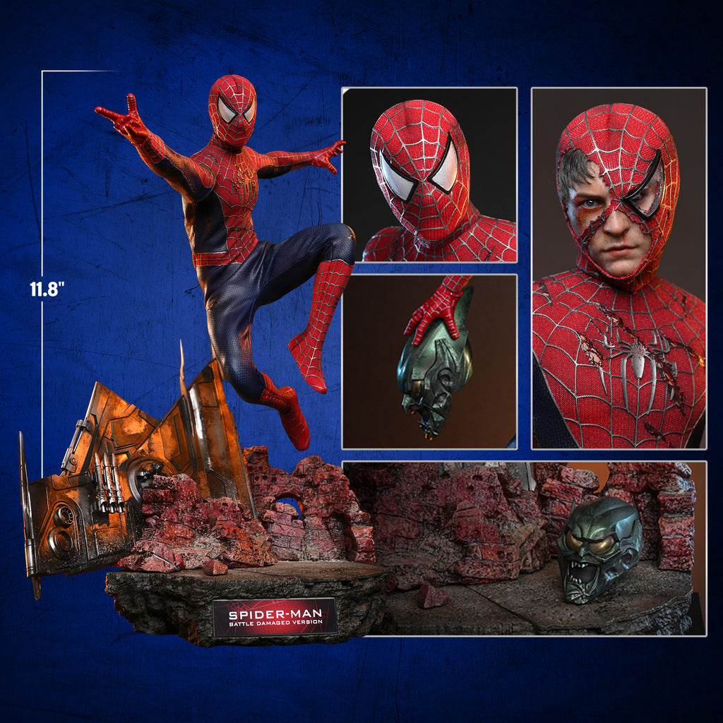 Spider-Man (Battle Damaged Version) Marvel Sixth Scale Figure