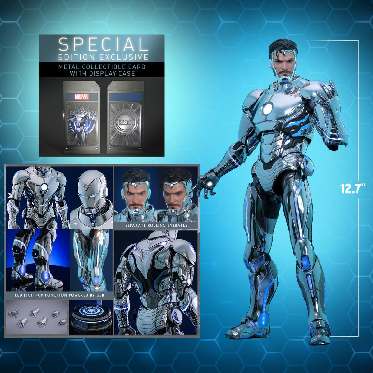 Superior Iron Man Marvel Sixth Scale Figure