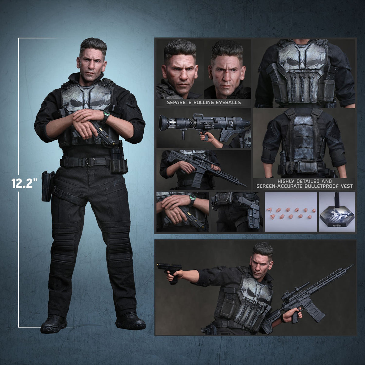 The Punisher Marvel Sixth Scale Figure