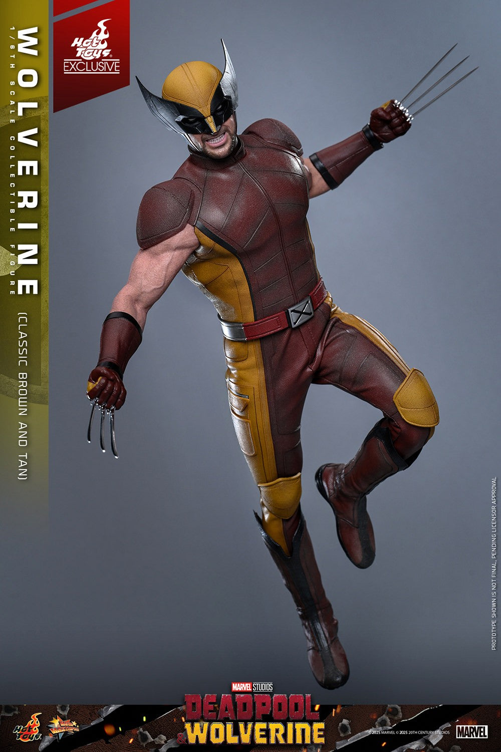 Wolverine (Classic Brown and Tan) Marvel Sixth Scale Figure