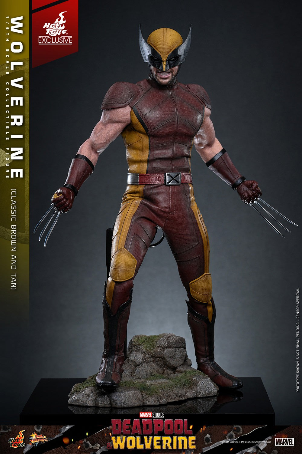 Wolverine (Classic Brown and Tan) Marvel Sixth Scale Figure
