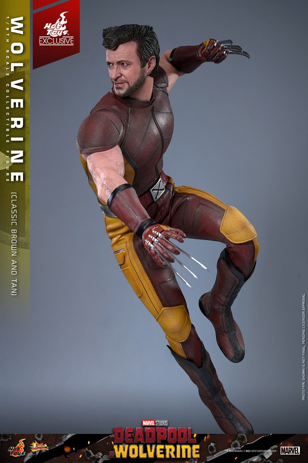 Wolverine (Classic Brown and Tan) Marvel Sixth Scale Figure