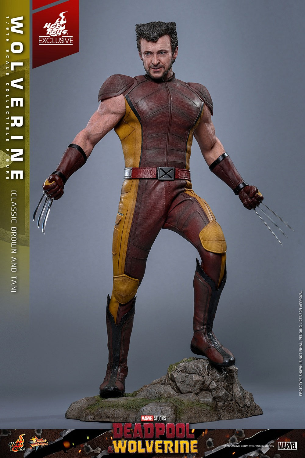 Wolverine (Classic Brown and Tan) Marvel Sixth Scale Figure
