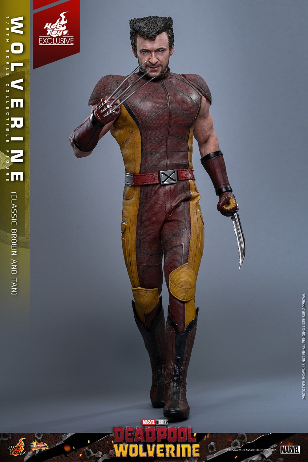 Wolverine (Classic Brown and Tan) Marvel Sixth Scale Figure