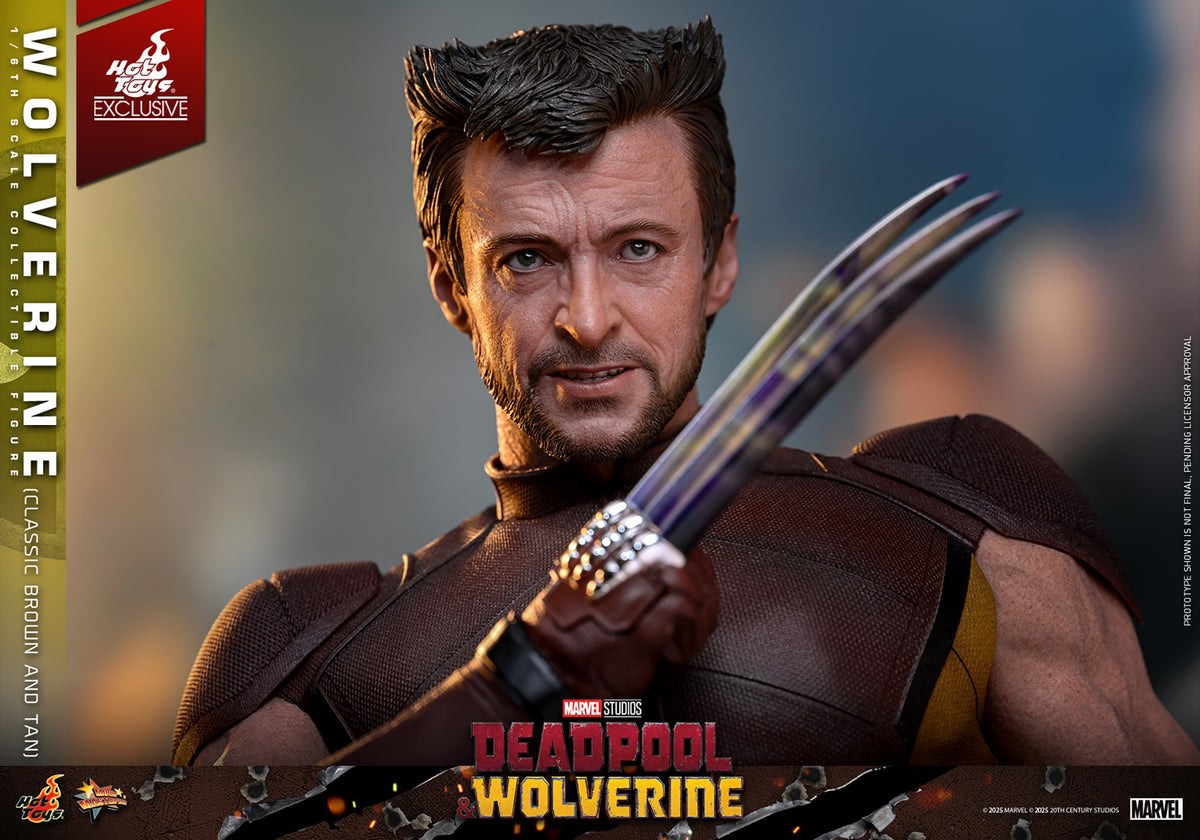 Wolverine (Classic Brown and Tan) Marvel Sixth Scale Figure