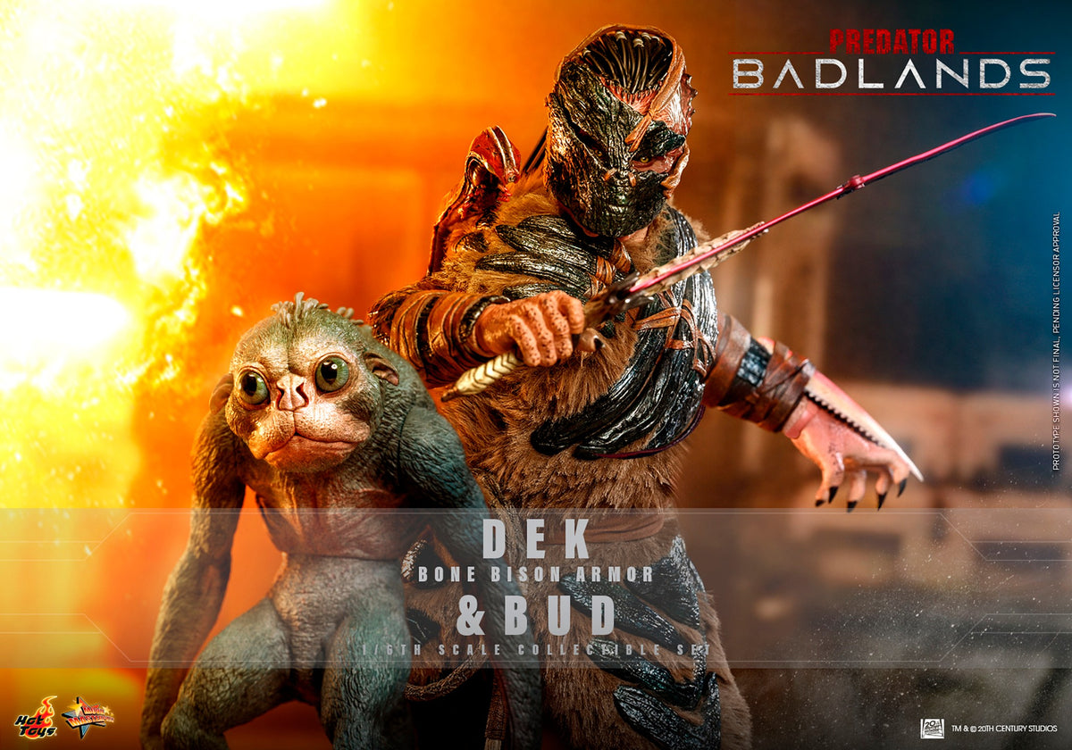 Dek (Bone Bison Armor) and Bud Predator Sixth Scale Figure Set