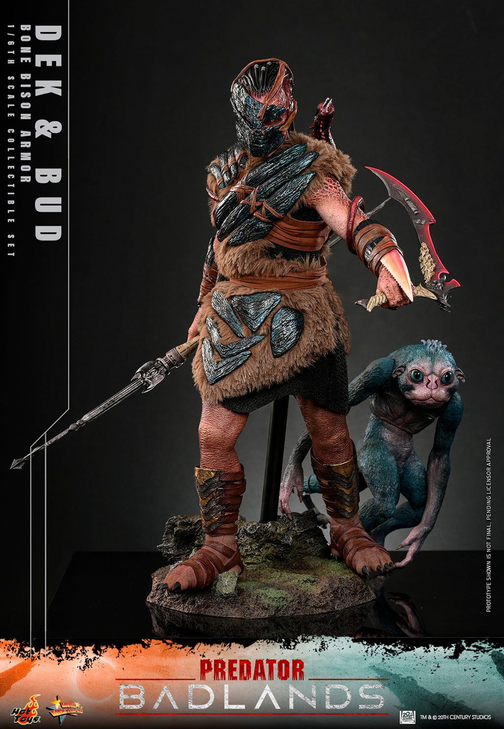 Dek (Bone Bison Armor) and Bud Predator Sixth Scale Figure Set