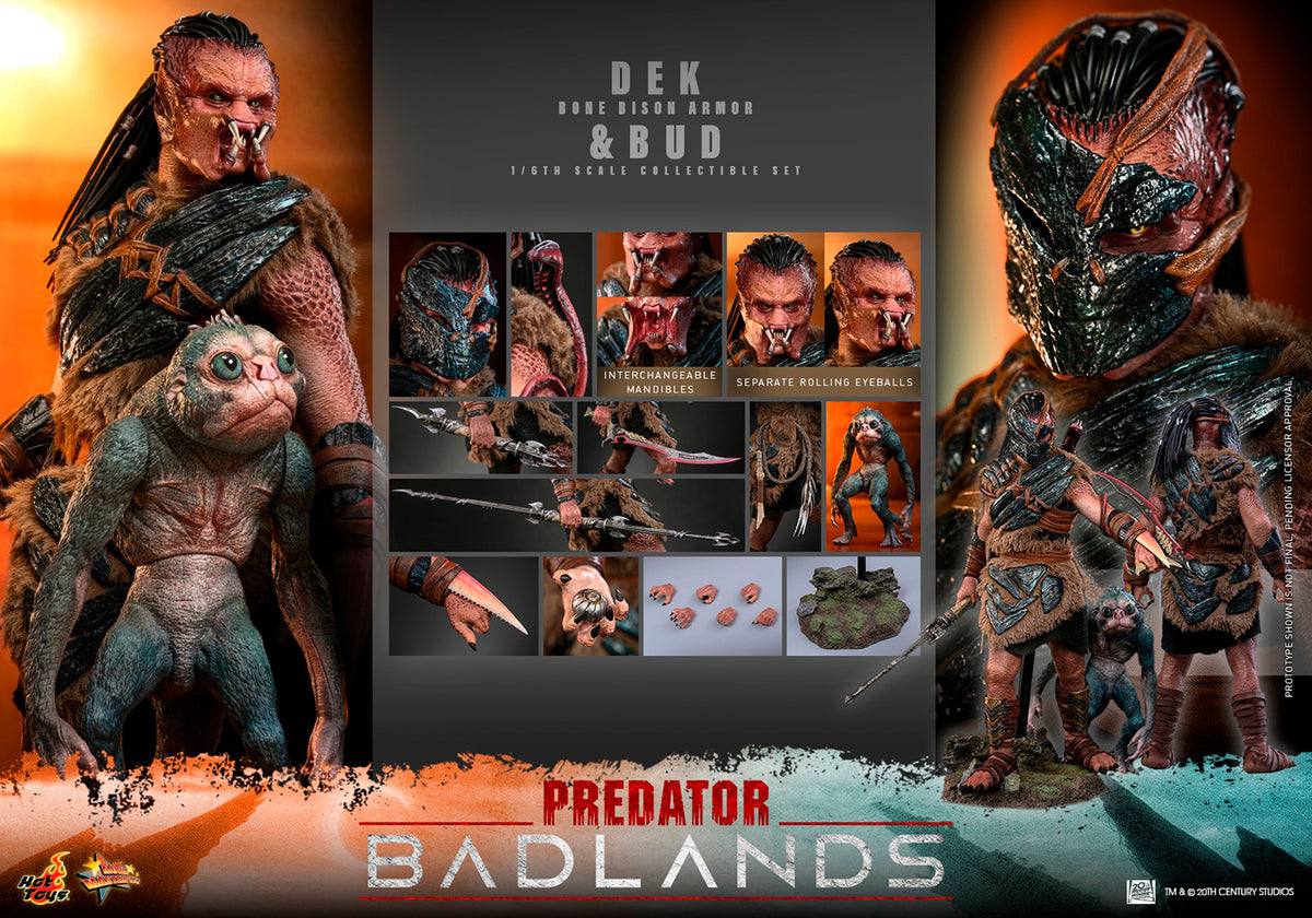 Dek (Bone Bison Armor) and Bud Predator Sixth Scale Figure Set