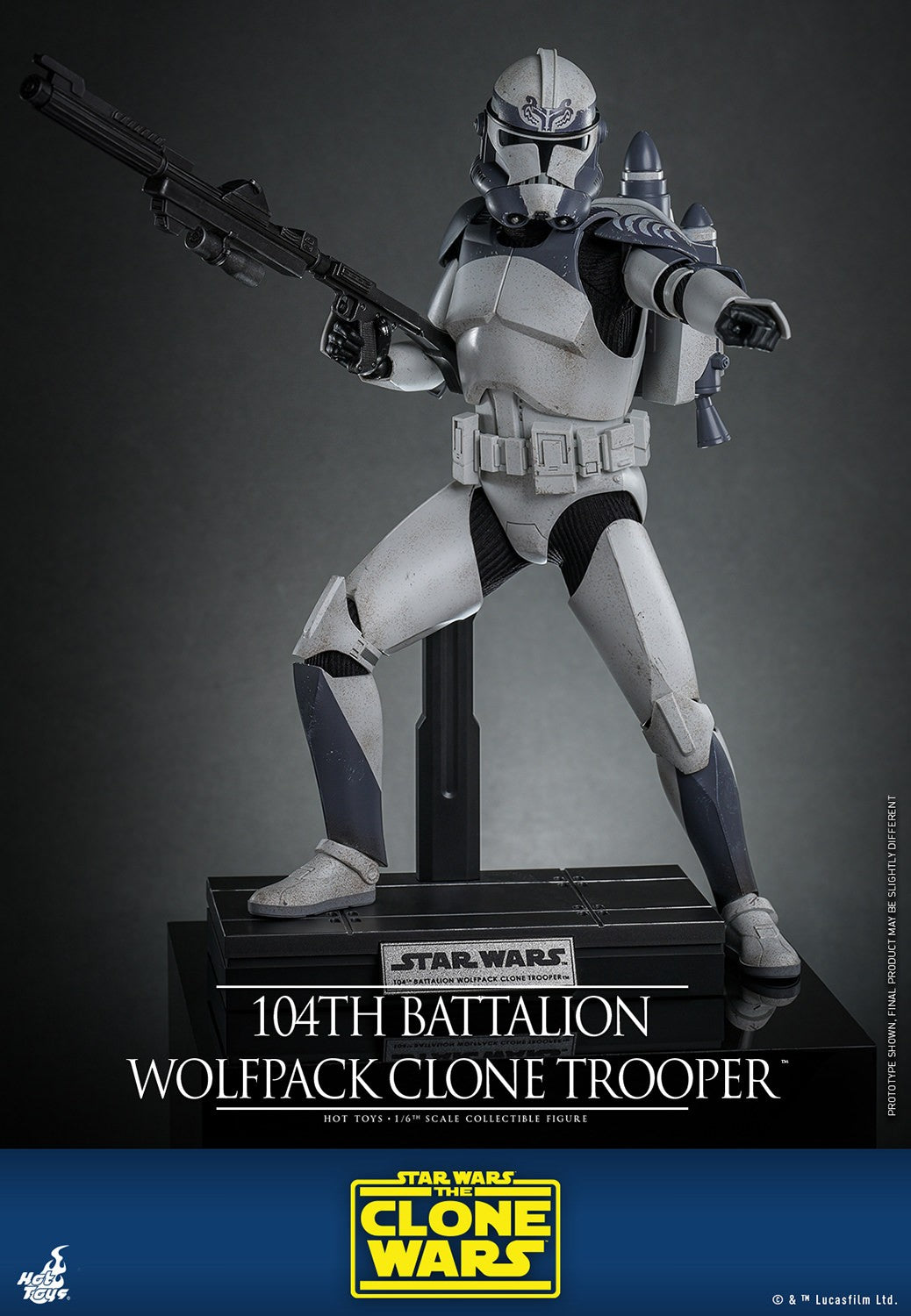 104th Battalion Wolfpack Clone Trooper Star Wars Sixth Scale Figure