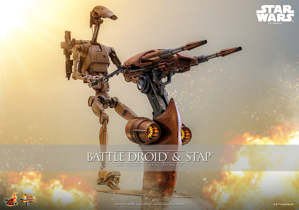 Battle Droid & STAP Star Wars Sixth Scale Figure Set