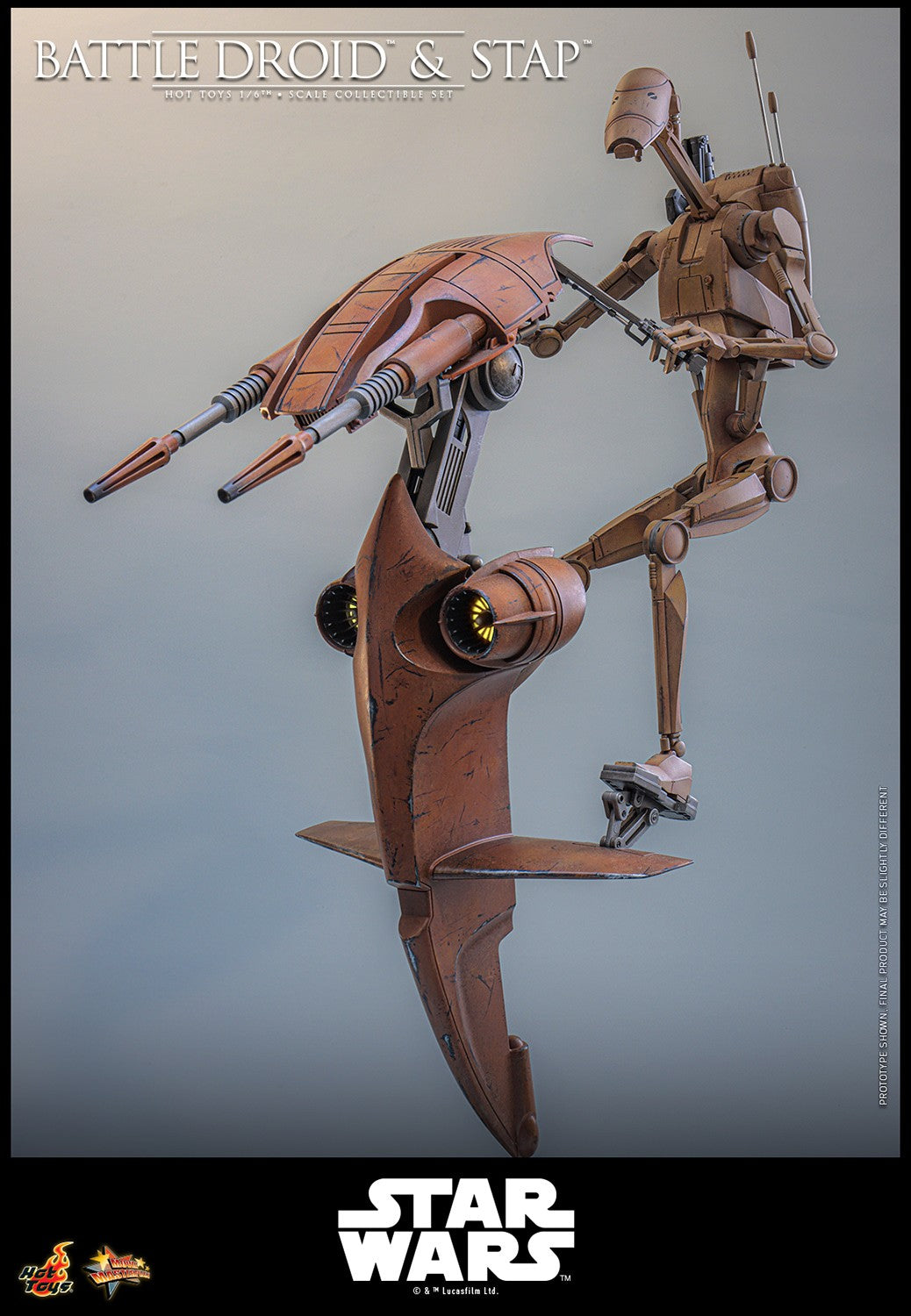 Battle Droid & STAP Star Wars Sixth Scale Figure Set