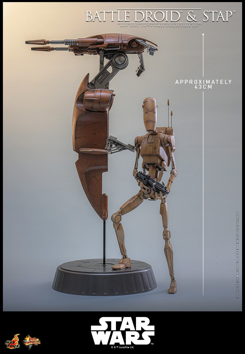 Battle Droid & STAP Star Wars Sixth Scale Figure Set