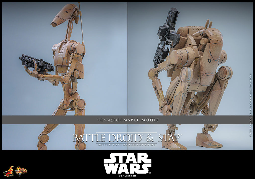 Battle Droid & STAP Star Wars Sixth Scale Figure Set