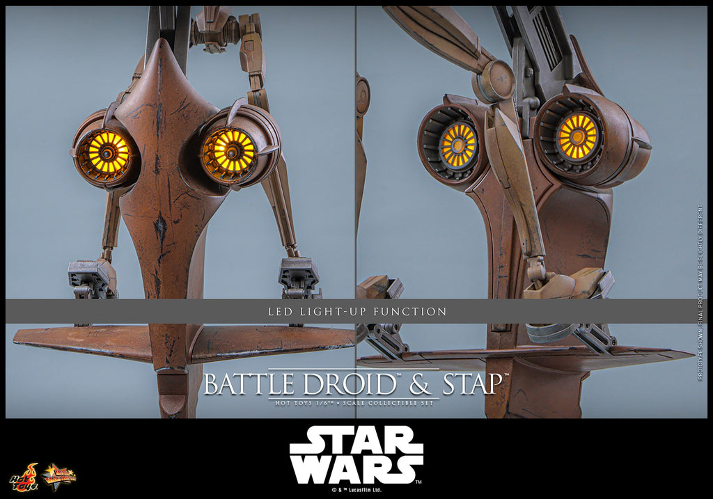 Battle Droid & STAP Star Wars Sixth Scale Figure Set