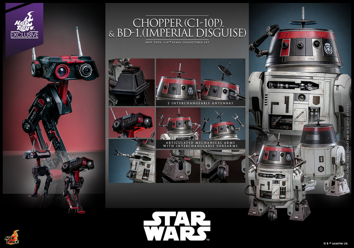 Chopper (C1-10P) & BD-1 (Imperial Disguise) Star Wars Sixth Scale Figure Set