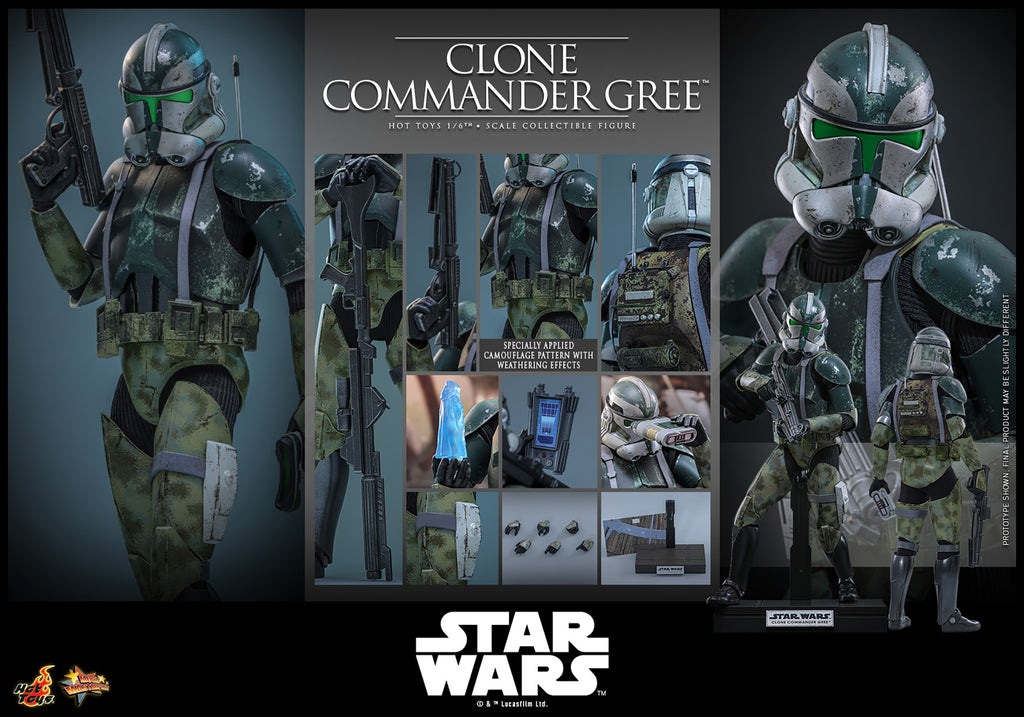Clone Commander Gree Star Wars Sixth Scale Figure