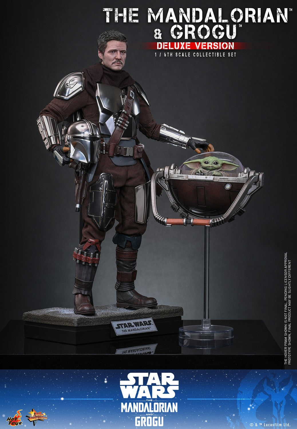The Mandalorian and Grogu Star Wars Sixth Scale Figure Set