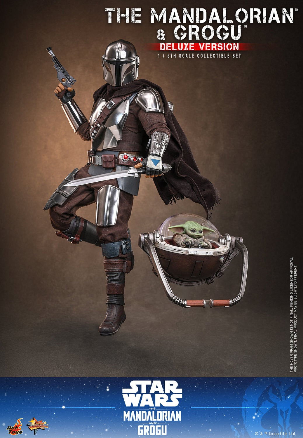 The Mandalorian and Grogu Star Wars Sixth Scale Figure Set
