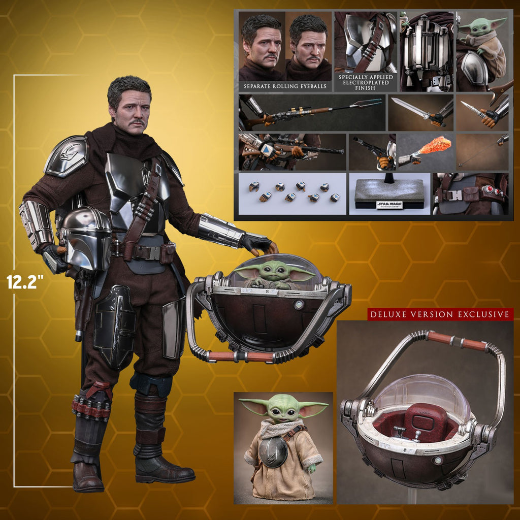 The Mandalorian and Grogu Star Wars Sixth Scale Figure Set