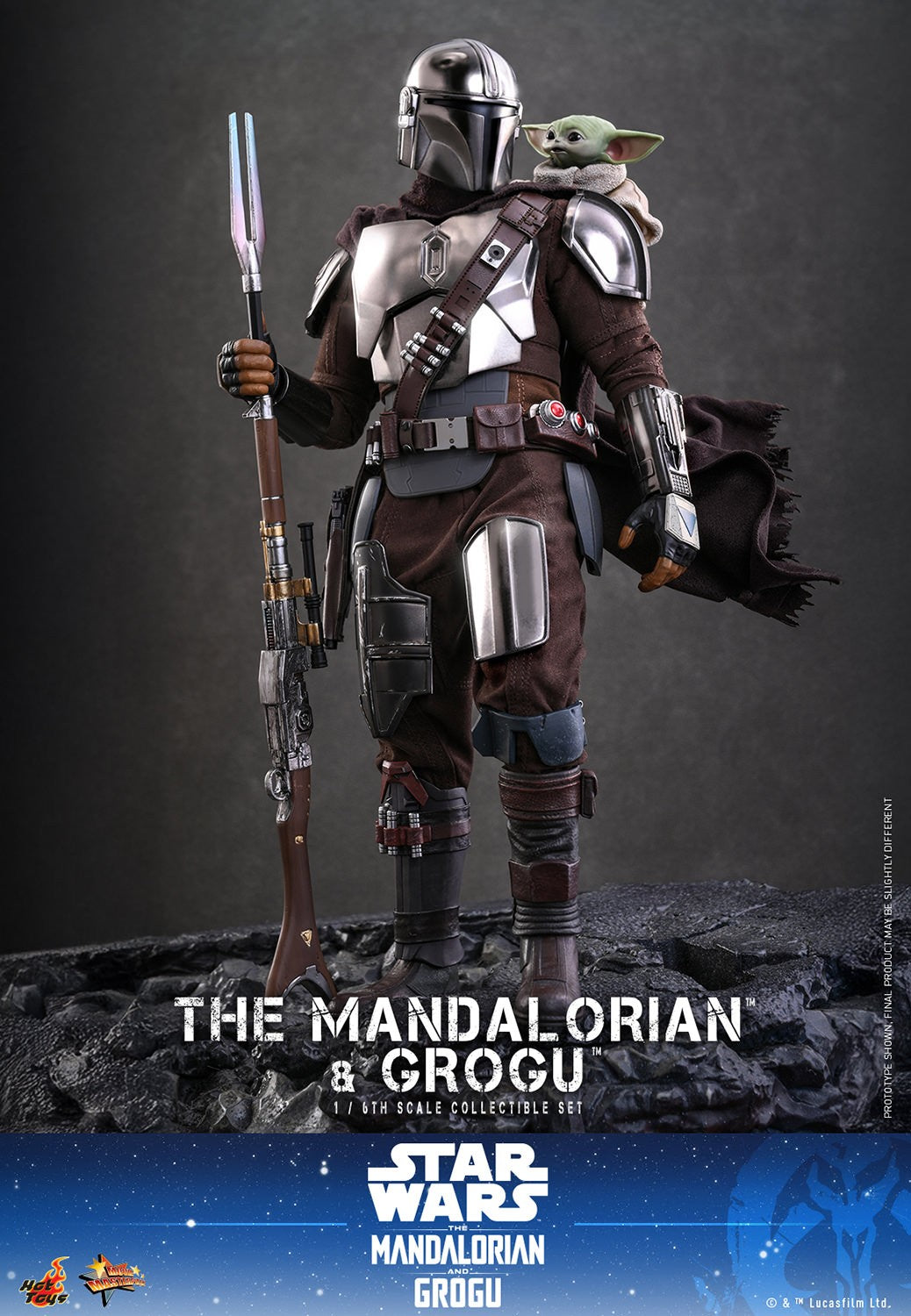 The Mandalorian and Grogu Star Wars Sixth Scale Figure Set
