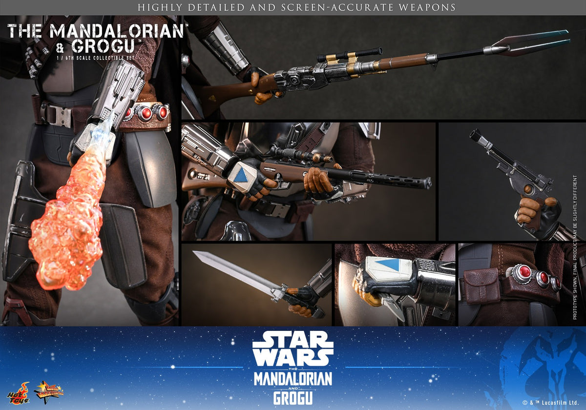 The Mandalorian and Grogu Star Wars Sixth Scale Figure Set