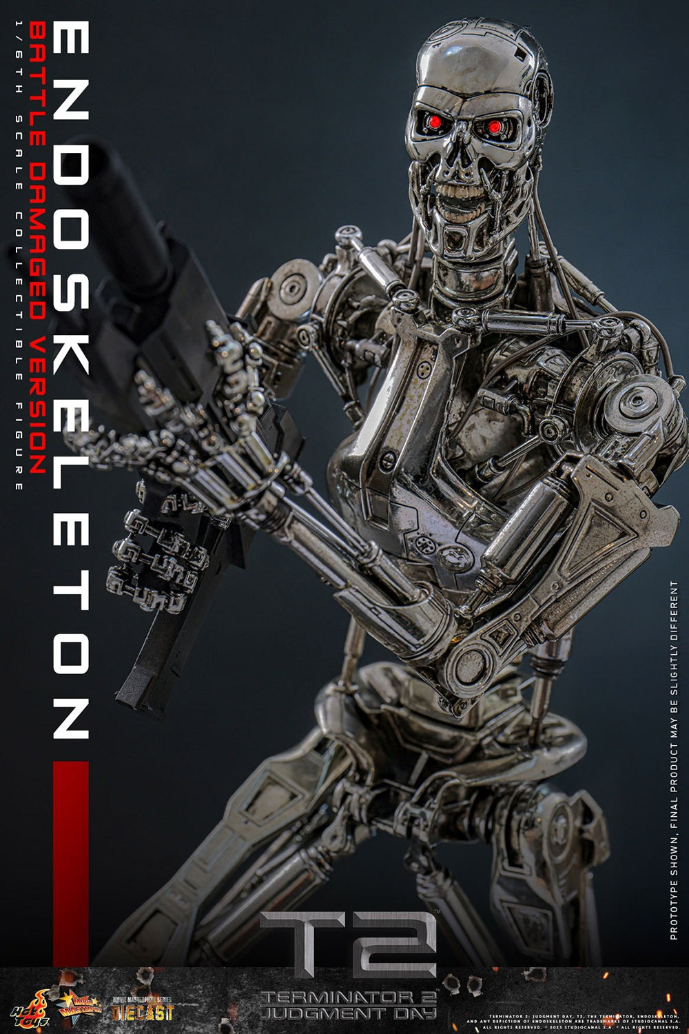 Endoskeleton (Battle Damaged Version) Terminator Sixth Scale Figure