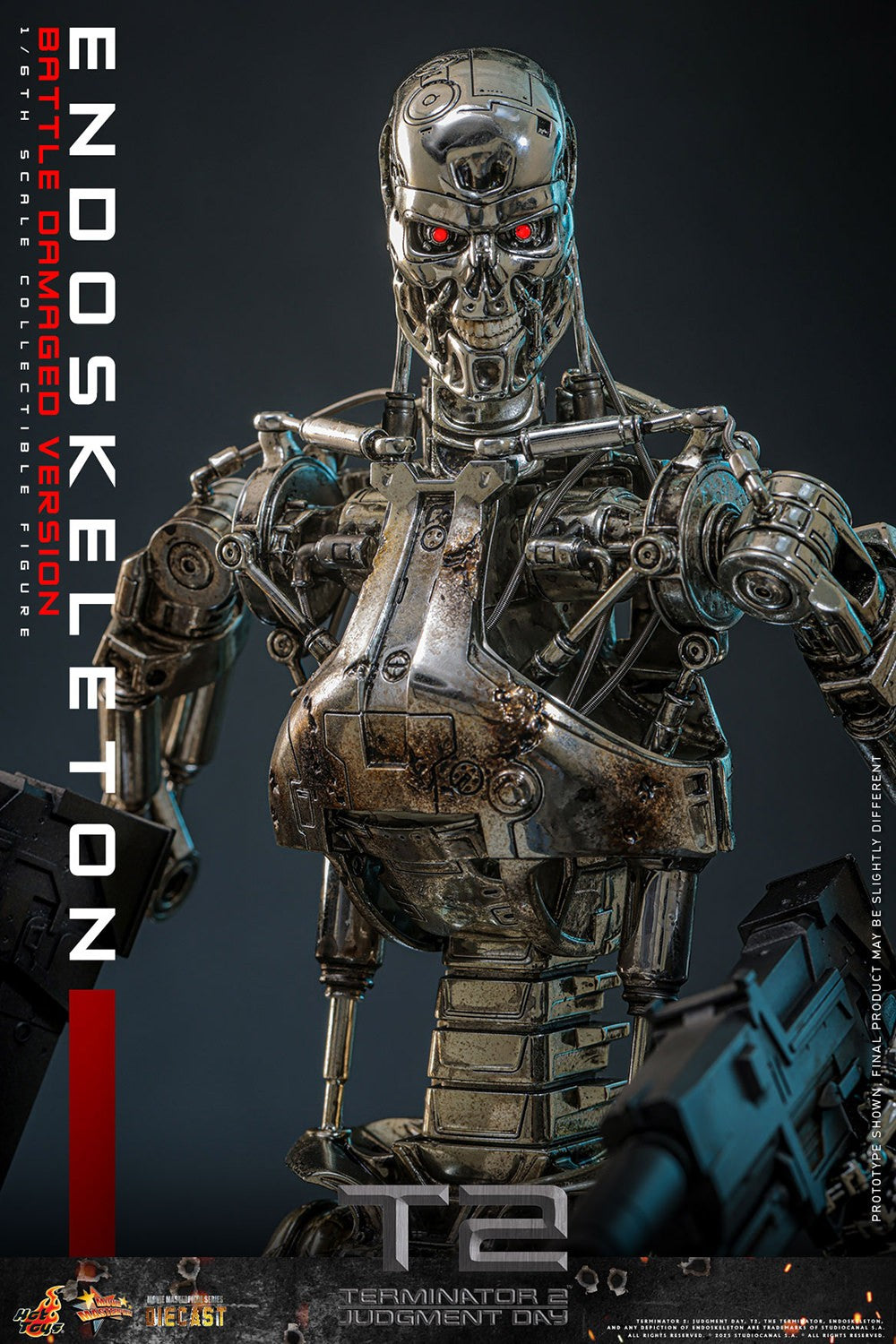 Endoskeleton (Battle Damaged Version) Terminator Sixth Scale Figure