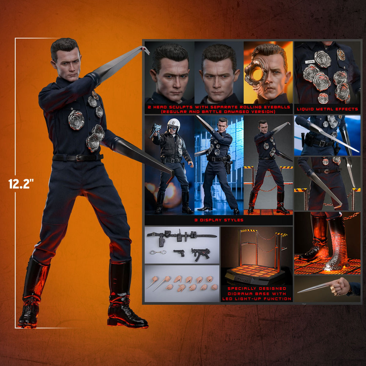 T-1000 (2.0) Terminator Sixth Scale Figure