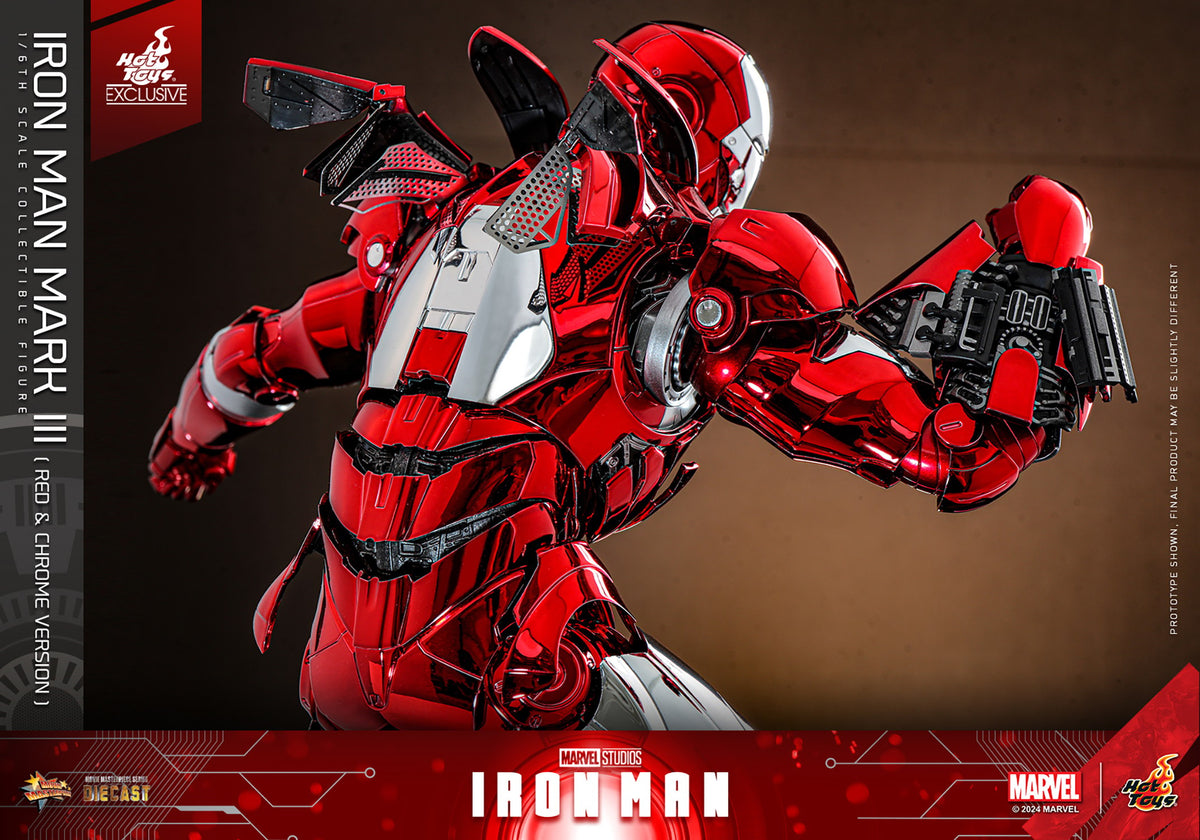 Iron Man Mark III (Red & Chrome Version) Marvel Sixth Scale Figure
