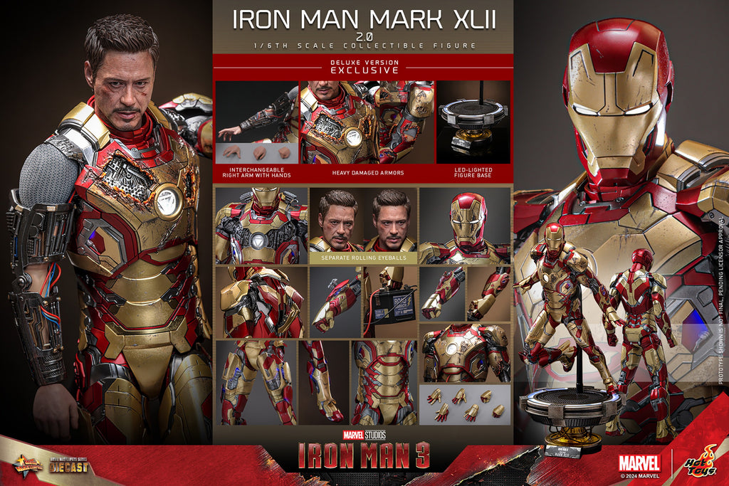 Iron Man Mark XLII (2.0) Marvel Sixth Scale Figure