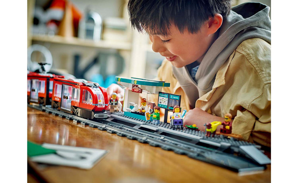LEGO City Downtown Streetcar and Station Set 60423