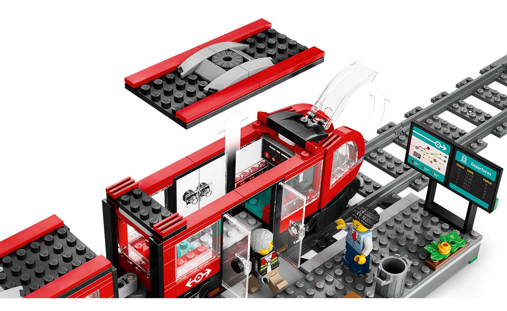 LEGO City Downtown Streetcar and Station Set 60423