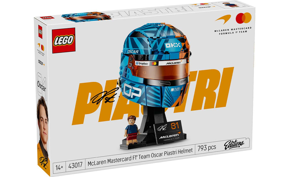 LEGO Editions McLaren Mastercard F1 Team Oscar Piastri Helmet Set 43017