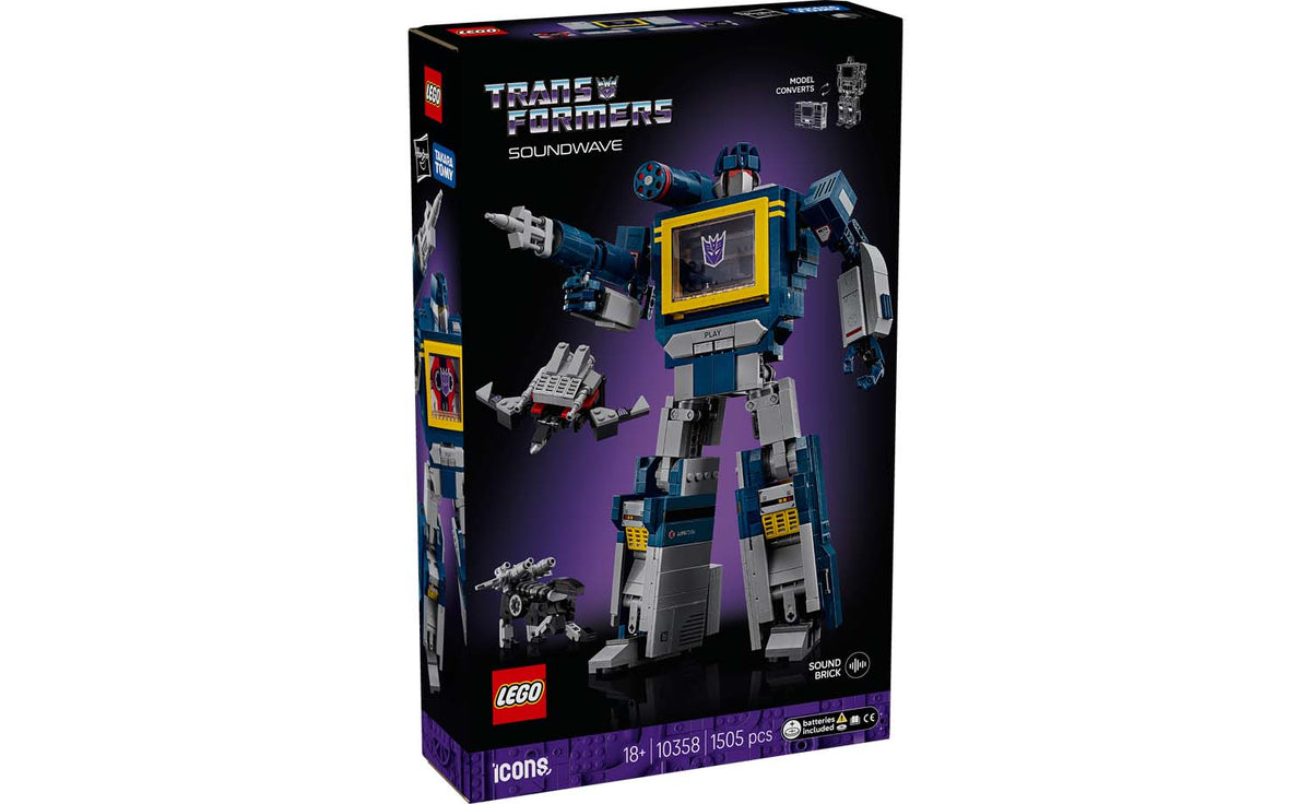 LEGO ICONS Transformers: Soundwave Set 10358