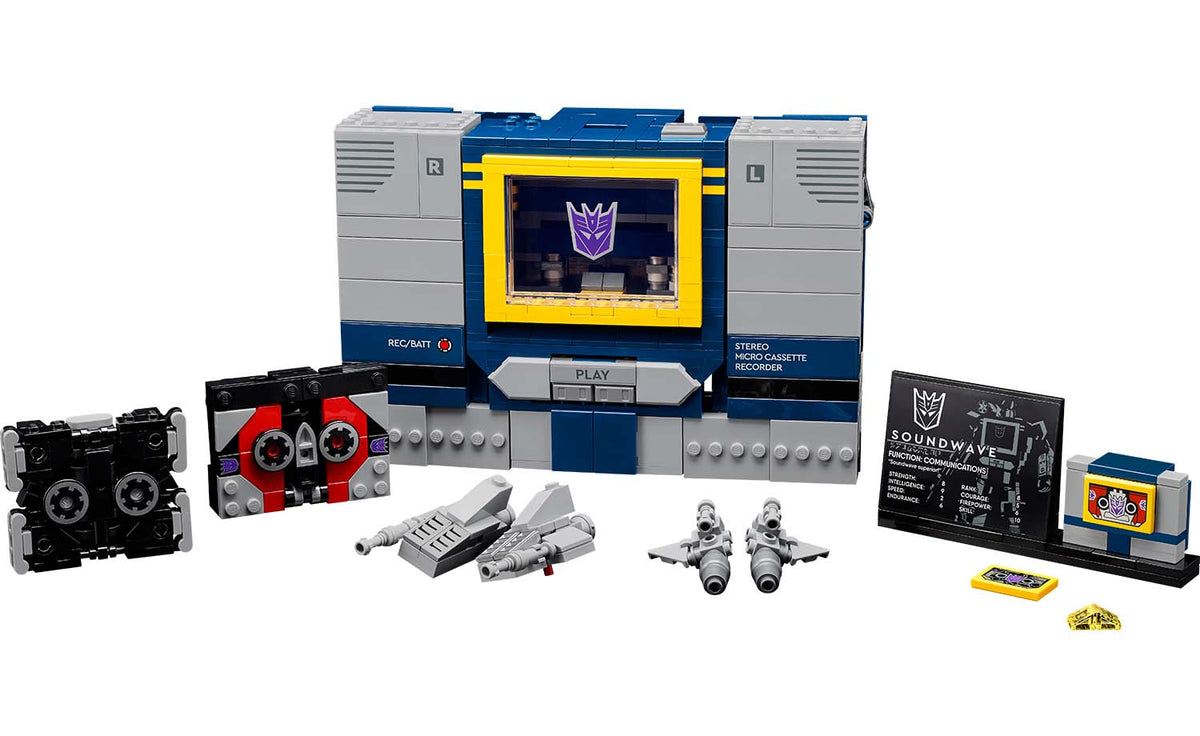 LEGO ICONS Transformers: Soundwave Set 10358