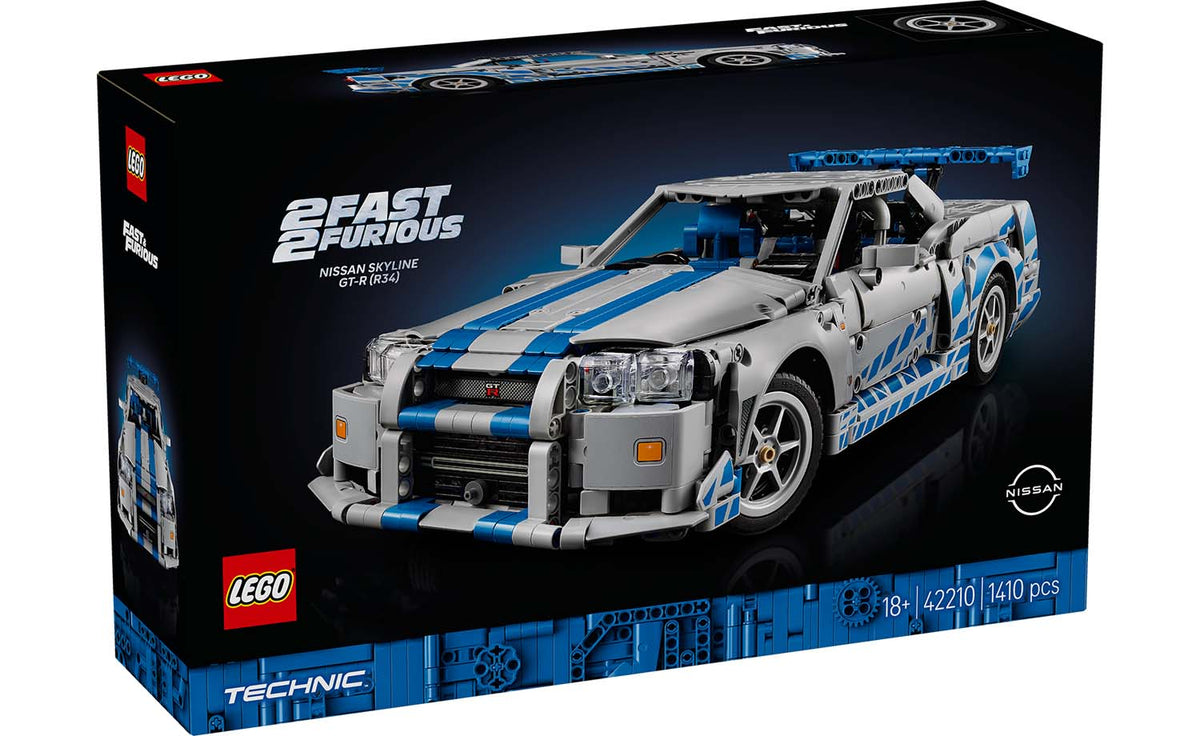 LEGO Technic 2 Fast 2 Furious Nissan Skyline GT-R (R34) Car Set 42210